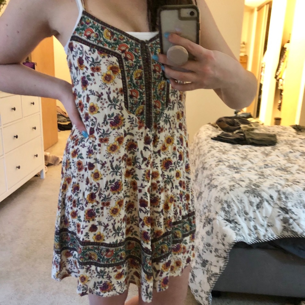 Floral Thin Strapped Dress: So cute for spring!